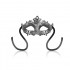 Maschera Sexy in Stile Veneziano Argento - 0