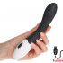 Vibratore in Puro Silicone Nero Ricaricabile USB 20 x 3,2 cm. - 4