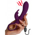 Vibratore Rabbit Riscaldante con Motore Doppio Ricaricabile USB in Silicone 19 x 3,3 cm. - 2