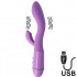 Vibratore Rabbit N.74 con Stimolazione Punto G 16 x 3,5 cm Ricaricabile USB - 0