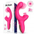 Vibratore Rabbit con Effetto Spinta con Pulsazione Clitoride e Effetto Dita 18,7 x 4 cm - 11