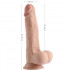Dildo con Pelle Scorrevole Doppio strato 21 x4 ,4 cm. Ezra - 0