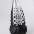 Dildo Tentacolo di Piovra Gigante in Silicone 21,5 x 8 cm. Nero e Bianco - 2