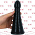 Gulpy - Dildo Anale Gigante a Cono 19 x 7 cm. Nero - 0