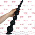 Snake Progress - Gut Snake Dildo Flessibile Progressivo con 8 Bulbi 48 x 8 cm. Nero - 0