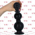 Snake Progress - Gut Snake Dildo Flessibile Progressivo con 8 Bulbi 48 x 8 cm. Nero - 2