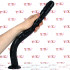 Death - Gut Snake Dildo Flessibile dalla Forma Realistica 48 x 3,5 cm. Nero - 1
