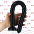 Savana - Gut Snake Dildo Flessibile con Rilievi Stimolanti 48,5 x 3,2 cm. Nero - 1
