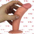 Fallo Realistico Morbido e Flessibile con Ventosa 16,5 x 3,8 cm. Color Carne - 1