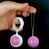 Luna Kegel Balls - Sfere Vaginali in Puro Silicone 11 x 3,8 cm. Rosa - 3