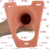 Fallo Cavo per Uomo in Silicone con Apertura per Testicoli 22 x 5 cm. color Carne - 4