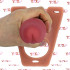 Fallo Cavo per Uomo in Silicone con Apertura per Testicoli 22 x 5 cm. color Carne - 3