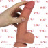 Vibratore Rotante Realistico in Silicone Dual Layer 19,5 x 4 cm. Ricaricabile con USB Color Carne - 1