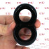 Duo Cock 8 Ball - Cockring Doppio in Morbido ed Elastico TPE 2,5 cm. - 1