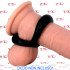 Duo Cock 8 Ball - Cockring Doppio in Morbido ed Elastico TPE 2,5 cm. - 0