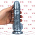 Ben Dover - Fallo Realistico Morbido e Flessibile 17,5 x 4,5 cm. Argento - 4