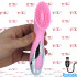 Stimola Vagina e Clitoride con Setole Ultra Stimolanti 17 x 4 cm. Silicone Rosa Ricaricabile USB - 0