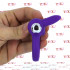 Anello Fallico Vibrante Timeless Stretchy Ring Viola 3,5 cm. - 3