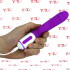 Ellys - Vibratore Rabbit in Silicone con 36 Vibrazioni 20 x 3,5 cm. Ricaricabile con USB Fucsia - 3