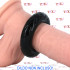 Cockring Potente in Materiale Estensibile Nero - 0