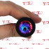 Cuneo Anale in Silicone con Gemma Arcobaleno tipo Diamante 7 x 2,5 cm. Nero - 1