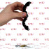 Cruncher ball stretcher in silicone nero con punte e lucchetto 4,3 x 4 cm. - 1