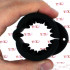 Cruncher ball stretcher in silicone nero con punte e lucchetto 4,3 x 4 cm. - 3