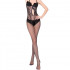 Omaggio Yoxo Tuta Sexy a Rete con Aperture mod. 040B Nera - Taglia unica elasticizzata (Tg.36-48) - 0