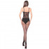 Omaggio Yoxo Tuta Sexy a Rete con Aperture mod. 040B Nera - Taglia unica elasticizzata (Tg.36-48) - 2