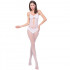 Tuta Sexy a Rete con Aperture mod. 040W Bianca - Taglia unica elasticizzata (Tg.36-48) - 0