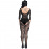 Tuta Sexy a Rete con Aperture mod. 088B Nera - Taglia unica elasticizzata (Tg.36-48) - 2