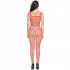 Tuta Sexy a Rete con Aperture mod. 115R Rossa - Taglia unica elasticizzata (Tg.36-48) - 2