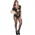 Tuta Sexy a Rete con Aperture mod. 217B Nera - Taglia unica elasticizzata (Tg.36-48) - 0