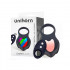 Anello Fallico Vibrante Darkblack con Telecomando Wireless e Luci LED Ricaricabile con USB - 0