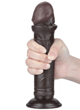 Yoxo Sexy Shop - Dildo Realistico Doppio Strato con Pelle Scorrevole Nolan 20 x 3,8 cm Africano