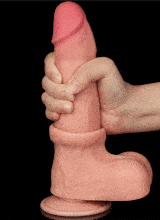 Yoxo Sexy Shop - Dildo Realistico Doppio Strato con Pelle Scorrevole Bennett 20 x 4,3 cm 
