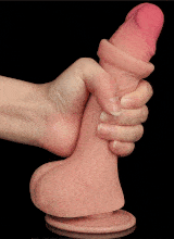 Yoxo Sexy Shop - Dildo Realistico Doppio Strato con Pelle Scorrevole Joshua 17,5 x 3,5 cm